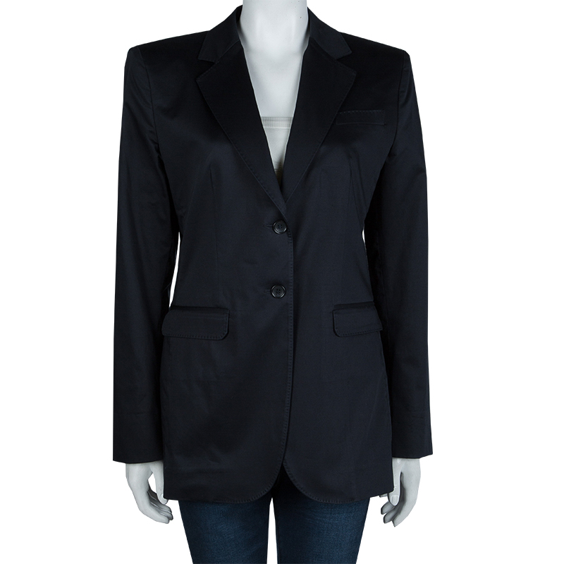 

D&G Navy Blue Floral Lining Blazer
