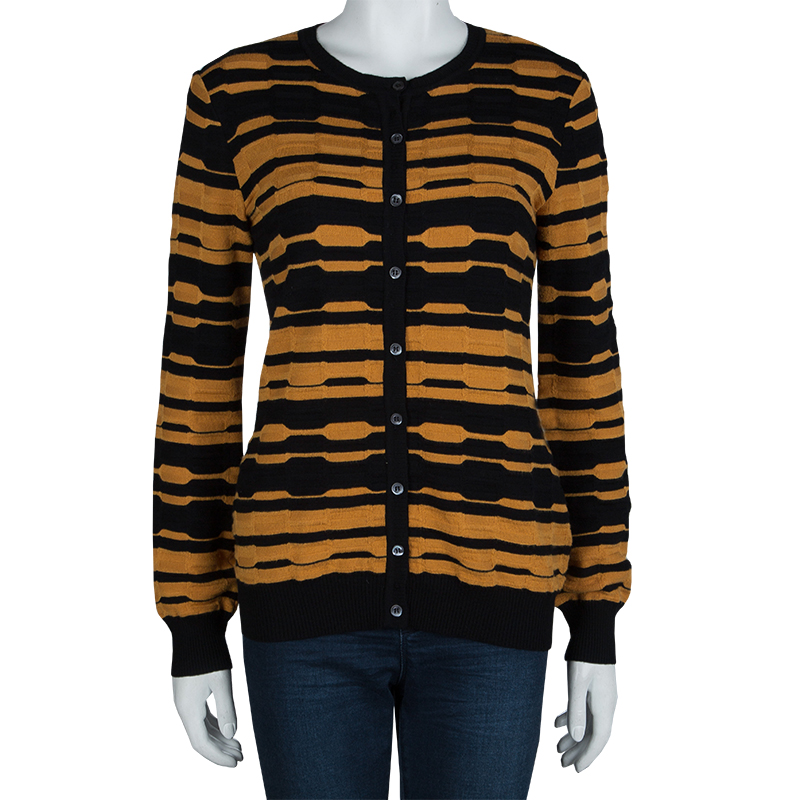 

Missoni Yellow Black Knit Cardigan