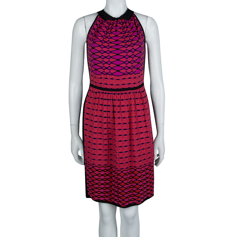 

Missoni Pink Knit Sleeveless Dress, Multicolor