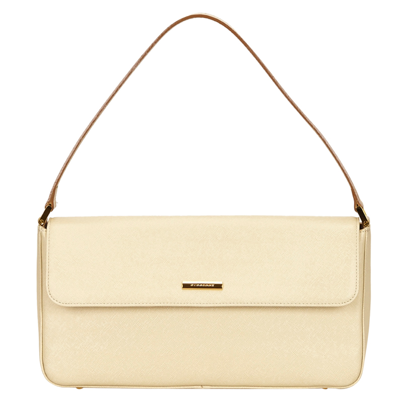 Burberry White Leather Shoulder Bag Burberry | TLC