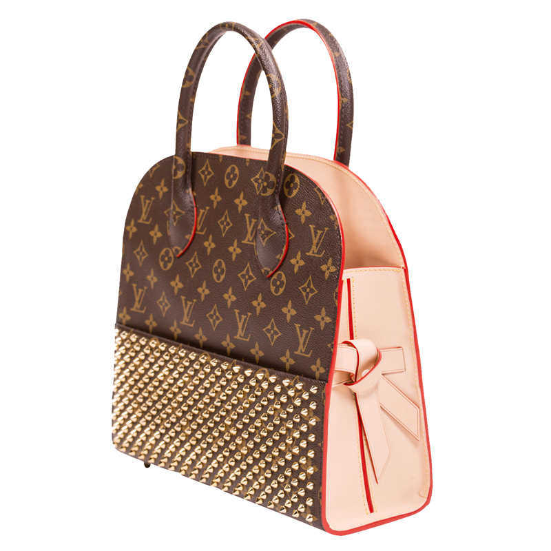 

Louis Vuitton Monogram Canvas Limited Edition Christian Louboutin Shopping Bag, Brown