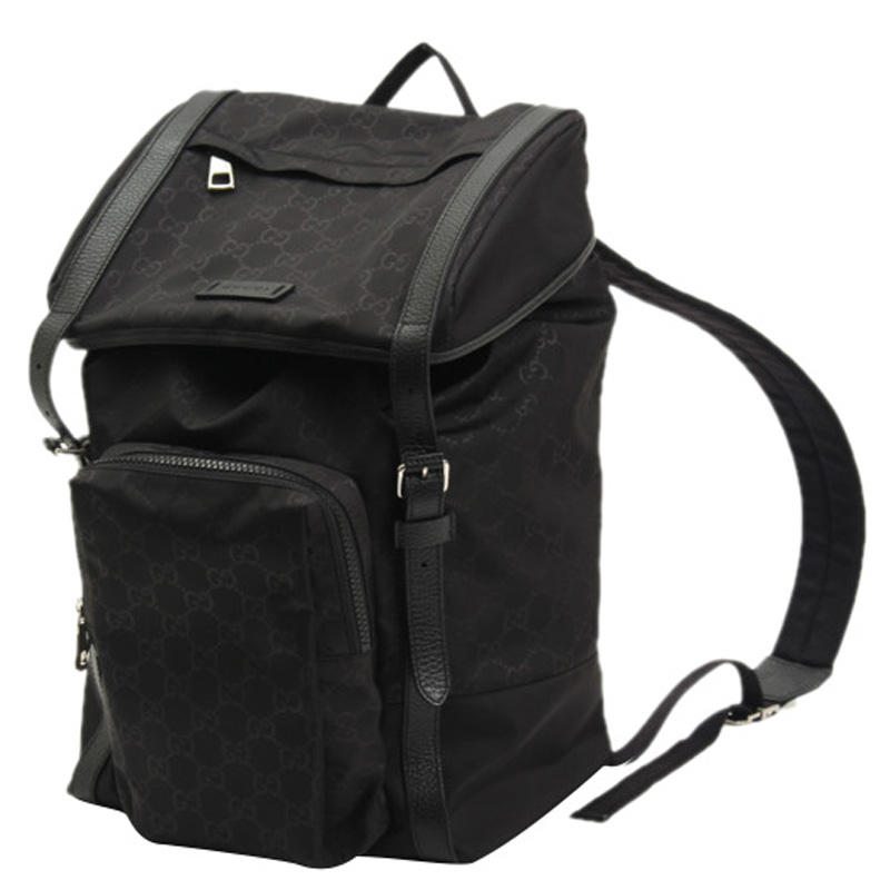 

Gucci Black GG Canvas Backpack