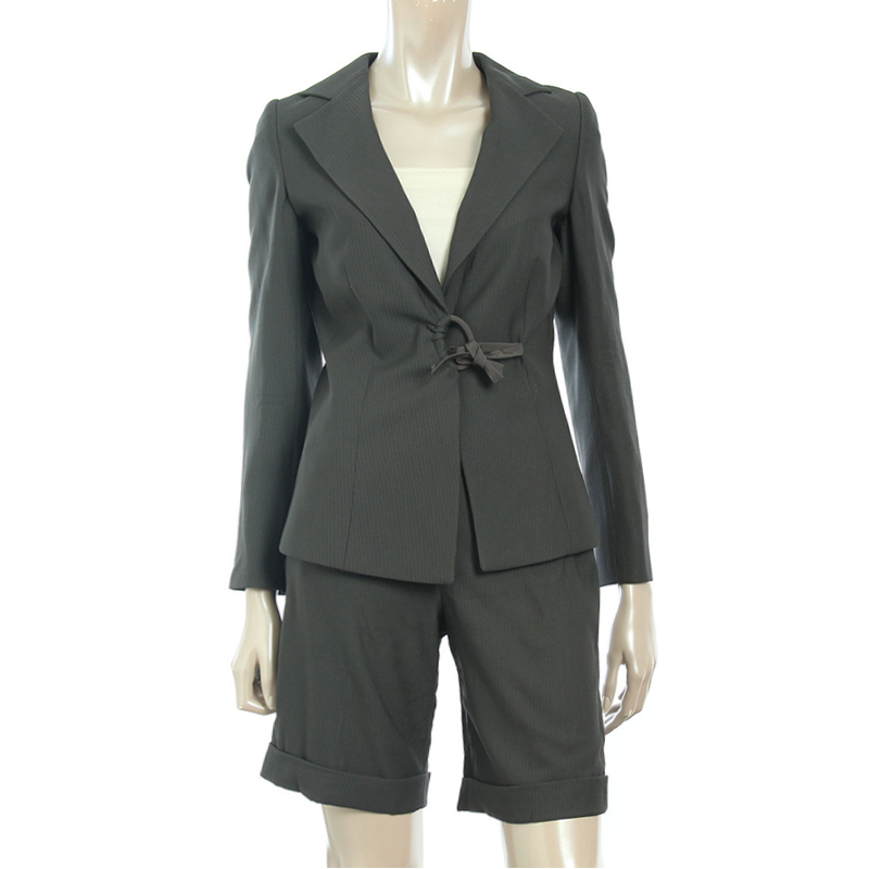 

Giorgio Armani Grey Blazer & Shorts Set