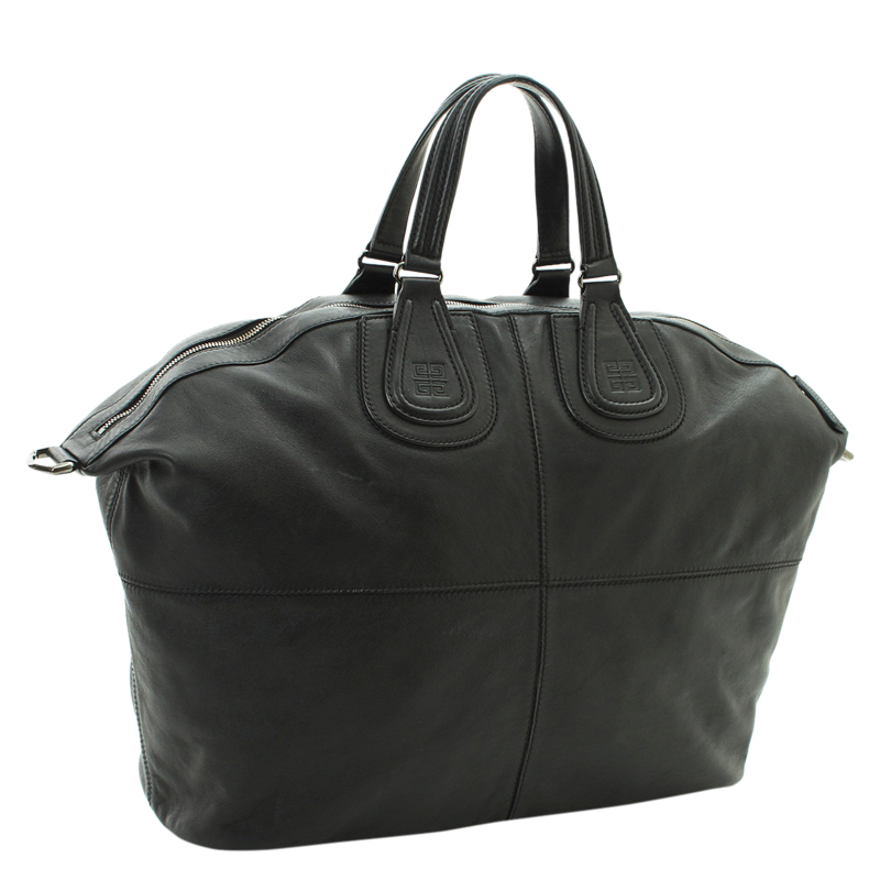 

Givenchy Black Leather Large Nightingale Satchel Bag