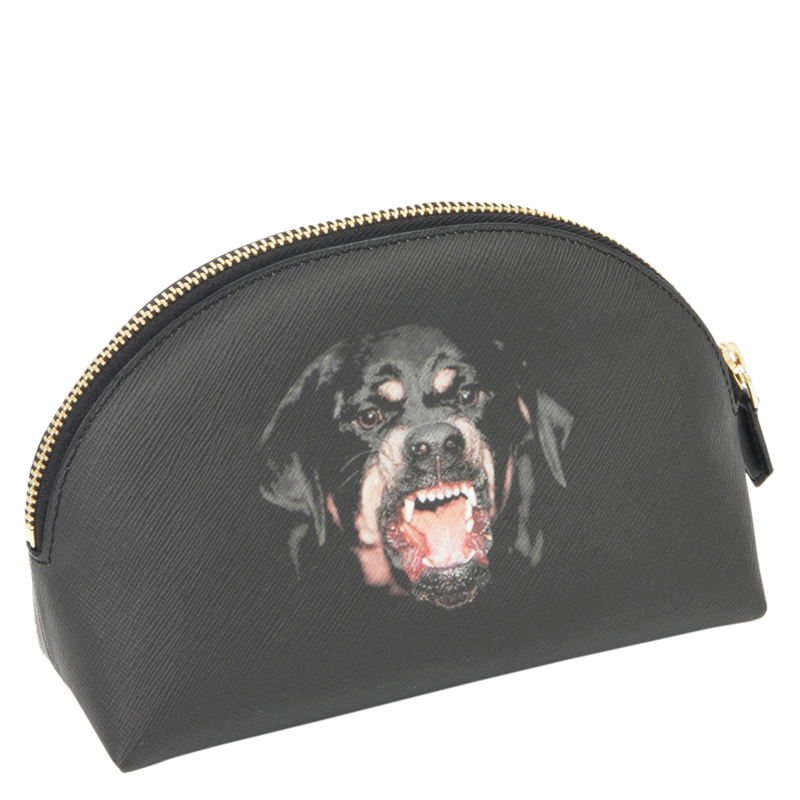 

Givenchy Black Coated Canvas Rottweiler Cosmetic Case