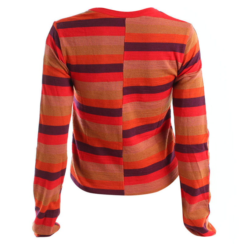 

Louis Vuitton Orange Striped Wool Knit Top