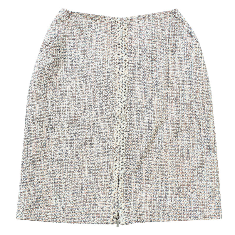 

Chanel Grey Mix Tweed Skirt, Multicolor