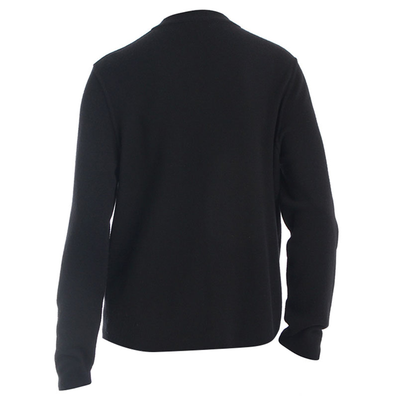 

Hermes Black Zip Detail Cashmere Knit Jacket