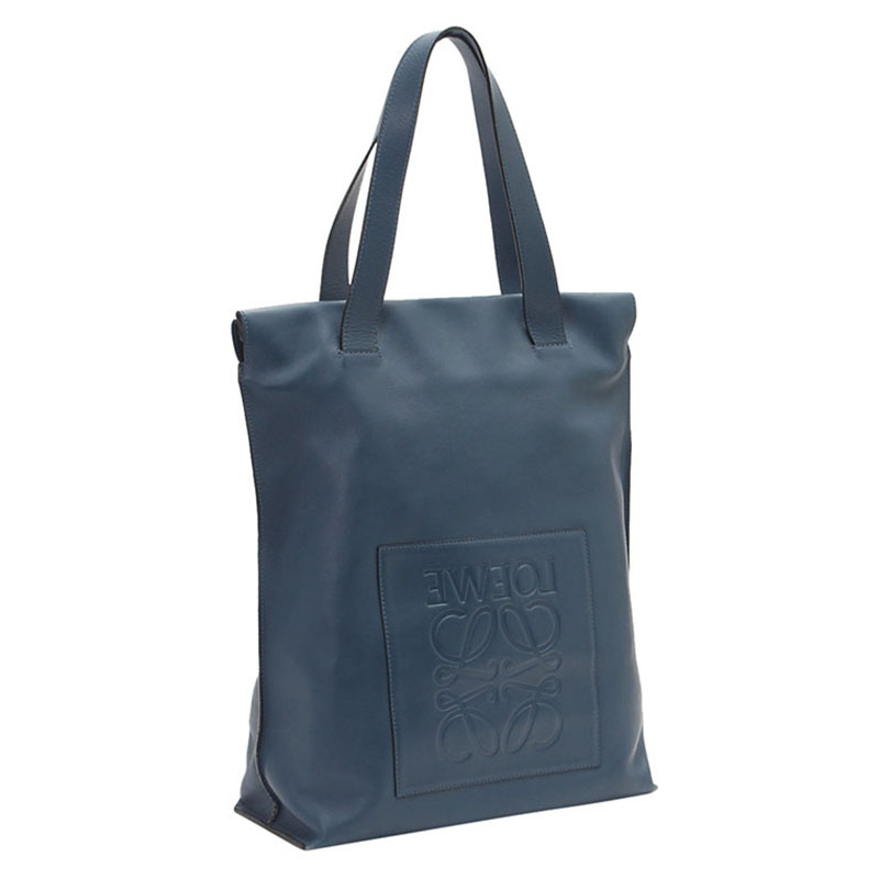 

Loewe Navy Blue Leather Shopper Tote