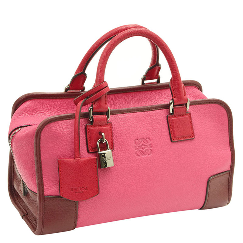 

Loewe Tricolor Leather Amazona 36 Satchel Bag, Multicolor