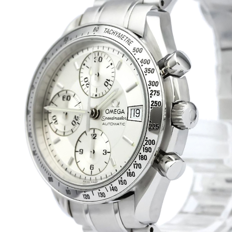 

Omega Silver Stainless Steel Speedmaster Men's Wristwatch
