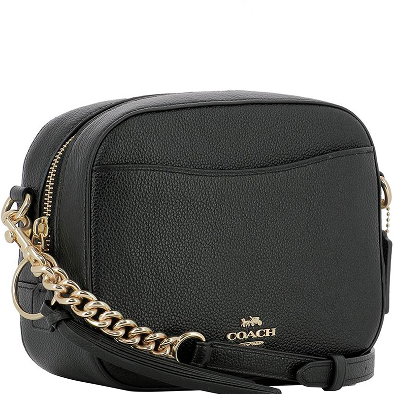 

Coach Black Pebbled Leather Camera Bag