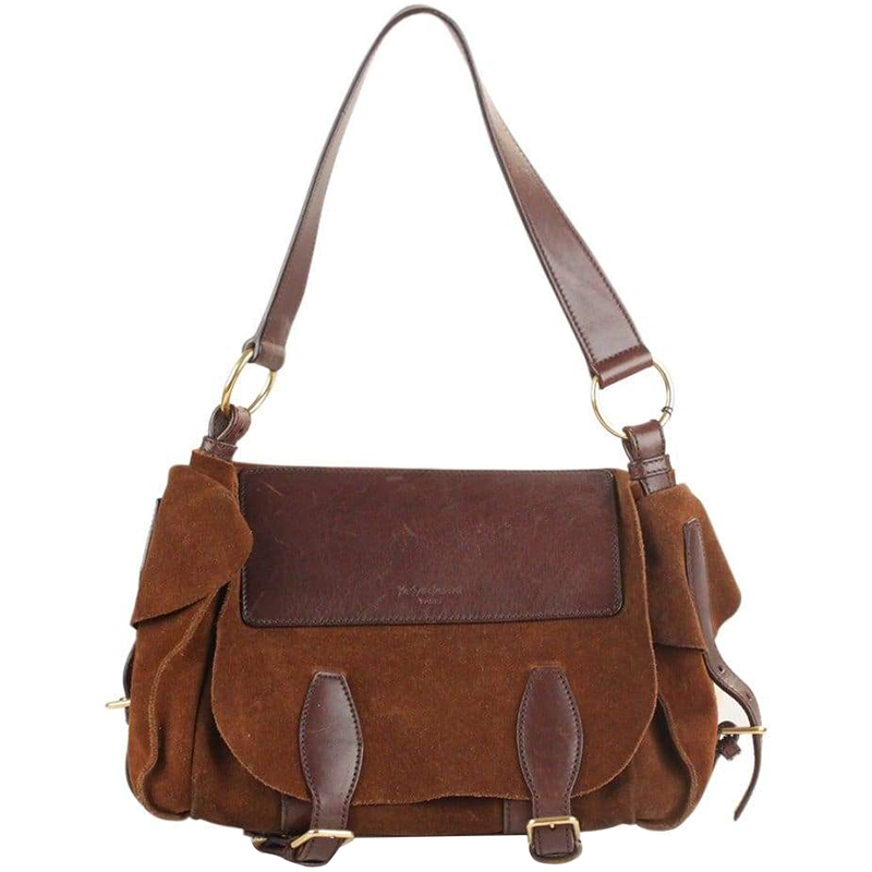Saint Laurent Paris Brown Suede Leather Vintage Shoulder Bag Saint Laurent Paris Brown Suede Leather Vintage Shoulder Bag Nextprev Prevnext