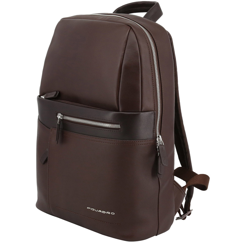 

Piquadro Dark Brown Leather Backpack