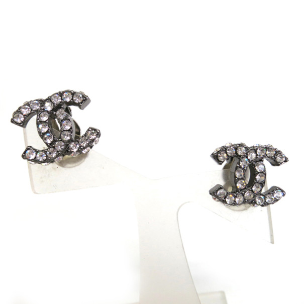Coco Chanel Metallic Rhinestone Earrings 36541 At Best Price Tlc Coco Chanel Metallic Rhinestone Earrings Nextprev Prevnext