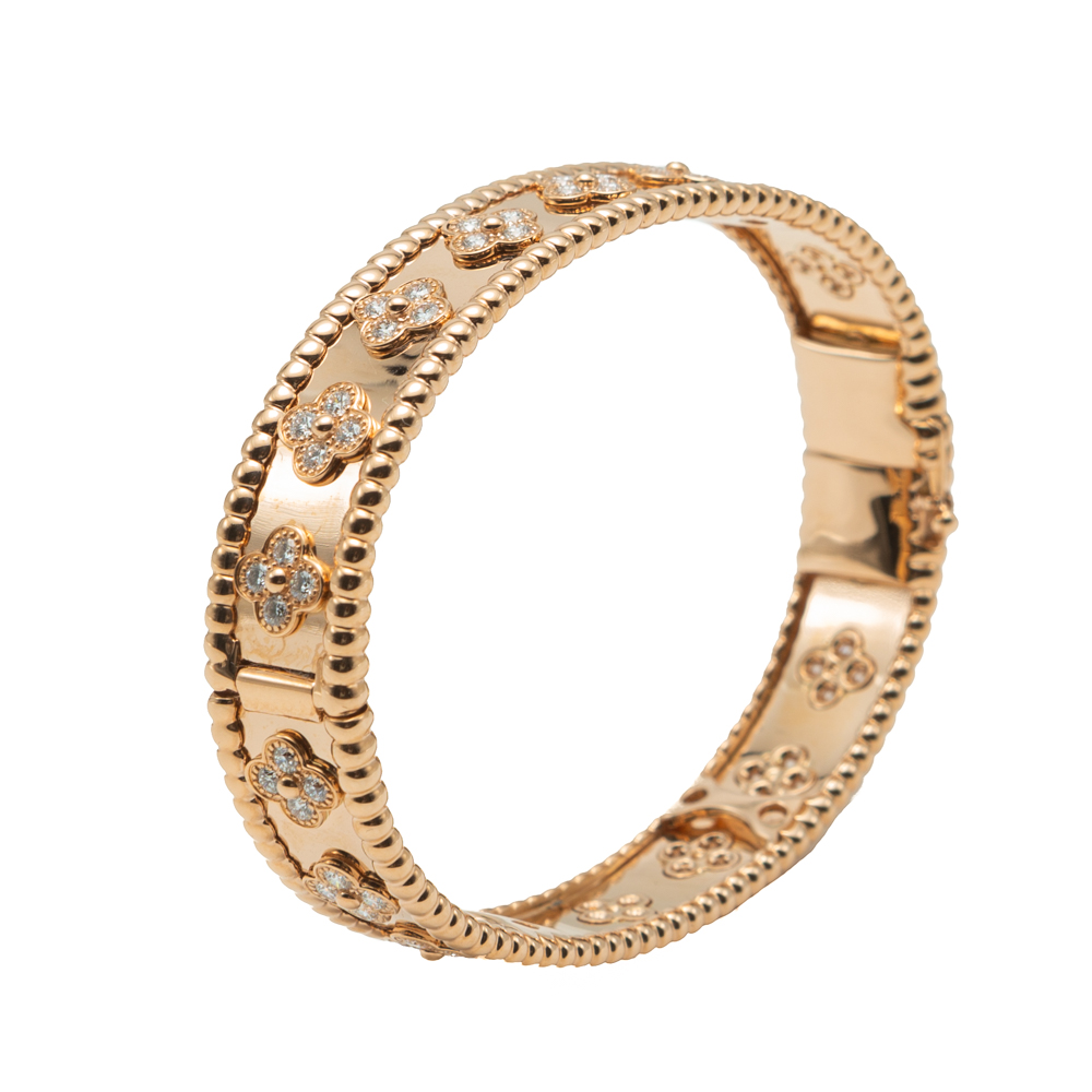 

Van Cleef & Arpels Purlee Clovers Purlee Rose Gold Bracelet Small Size