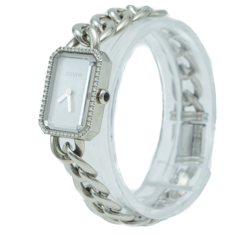 

Chanel Premiere White Mother of Pearl Diamond Stainless Steel Women's Small Watch