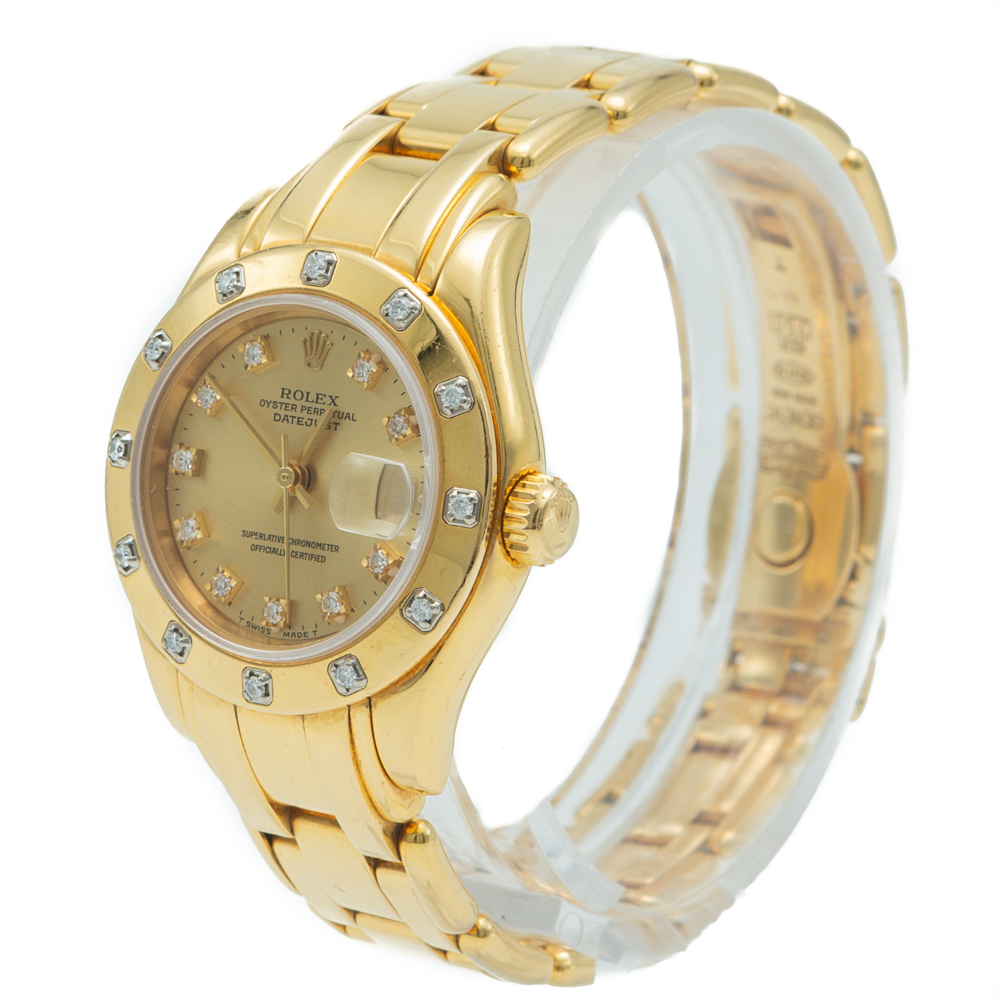 

Rolex Pearl-Master Champagne Yellow Gold Diamond Women's Watch