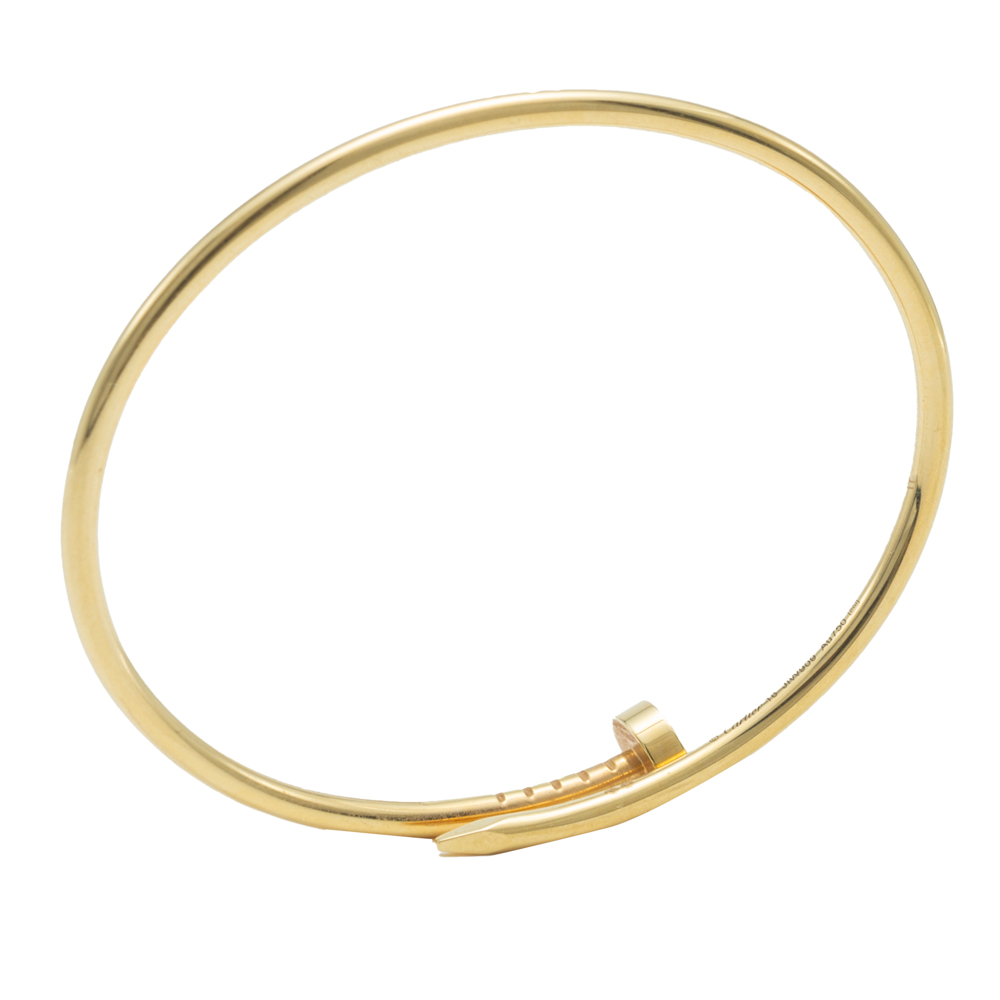 

Cartier Yellow Gold Juste un Clou Narrow Bracelet Size
