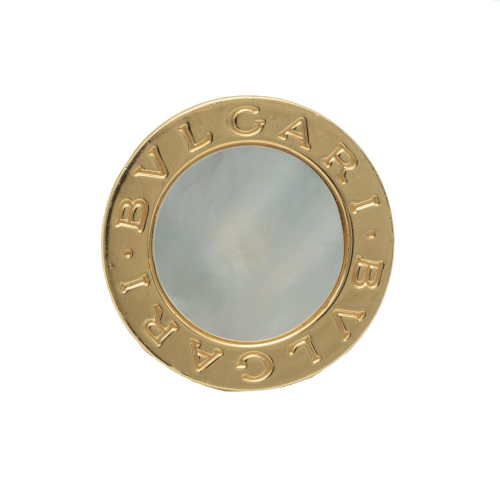 

Bvlgari White Mother of Pearl Yellow Gold Ring Size