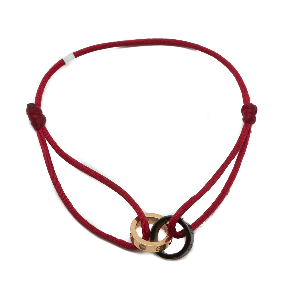 

Cartier Love Diamond Rose Gold & Ceramic Bracelet on Cord