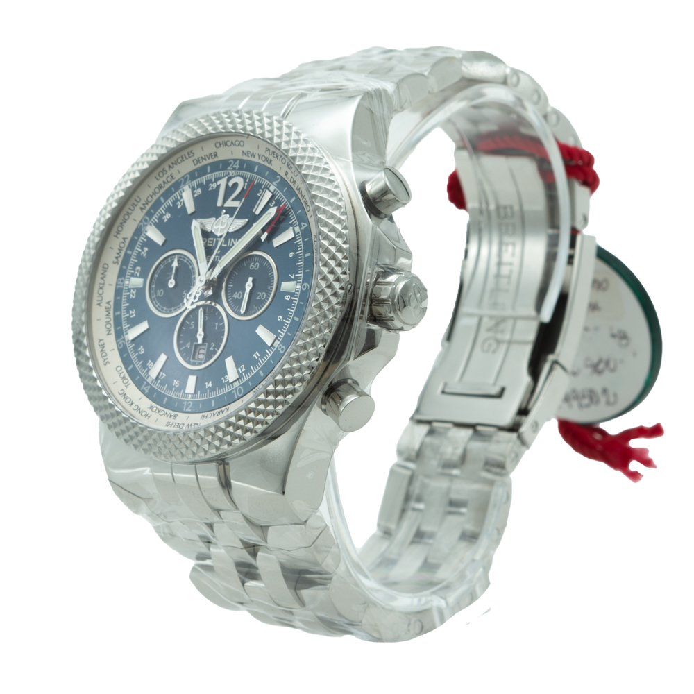 

Breitling Bently Blue Dial Stainless Steel Chronograph Automatic Watch