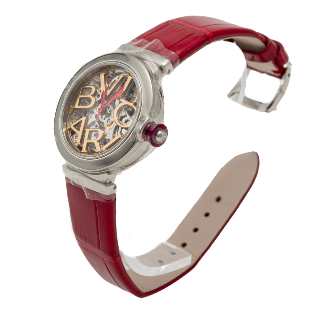 

Bvlgari Lvcea Openwork Bvlgari Letters Dial Steel Women's Watch, Multicolor