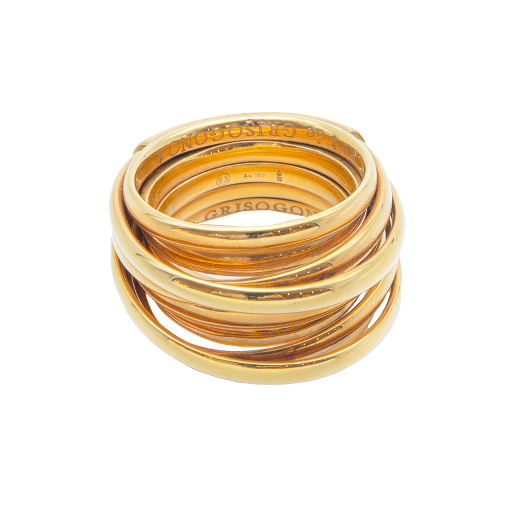 

De Grisogono Yellow Gold Coil Ring Size