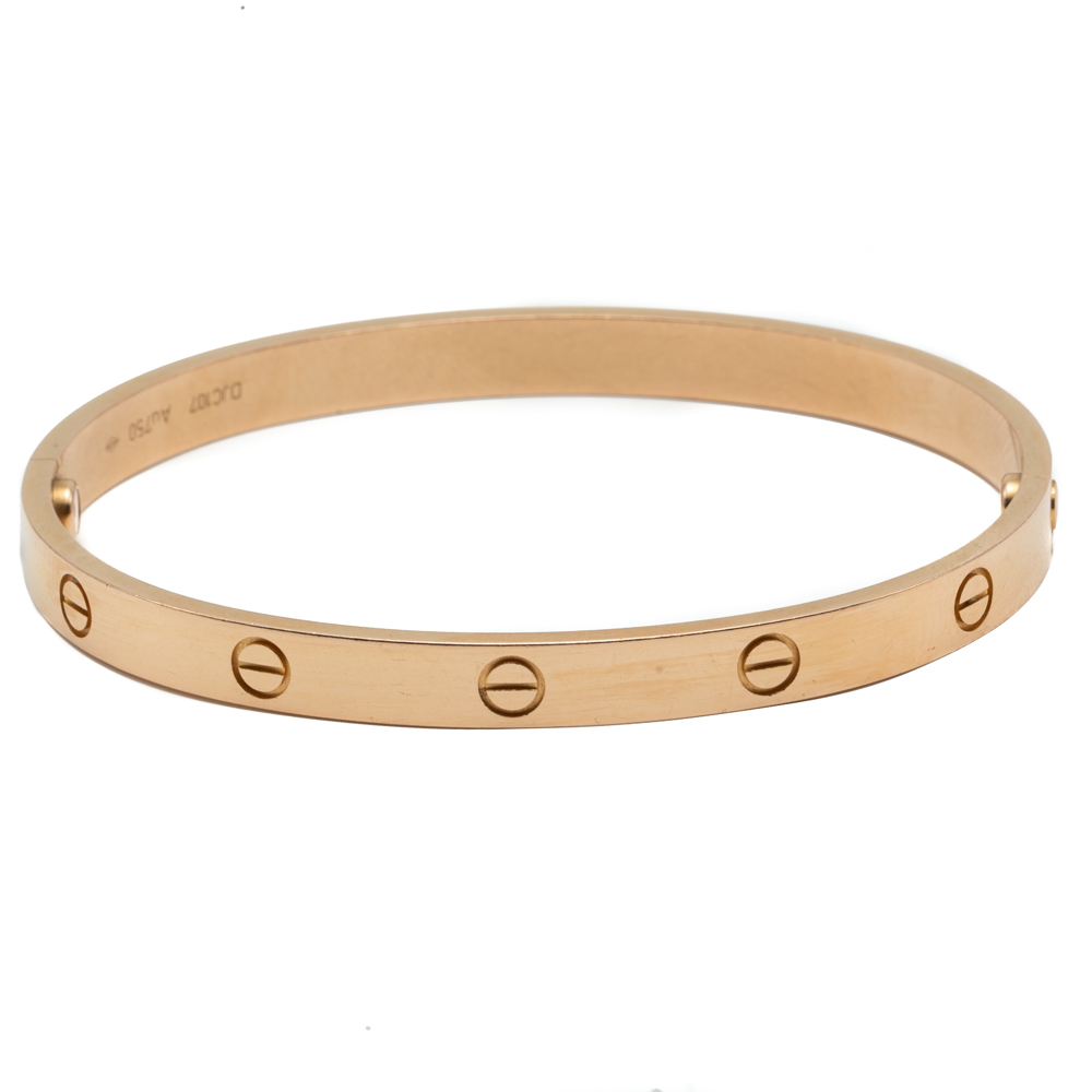 

Cartier Love Rose Gold Bracelet Size