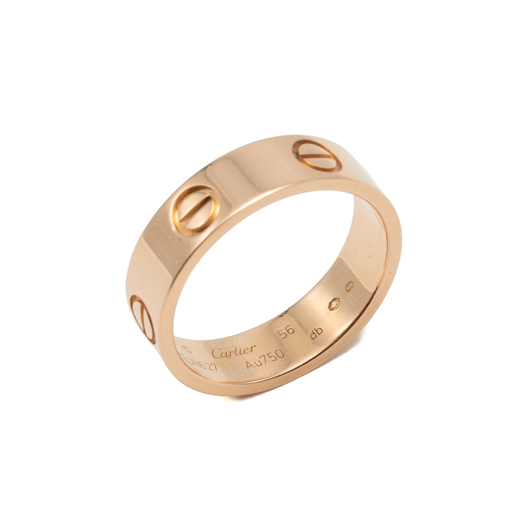 

Cartier Love Rose Gold Band Ring Size