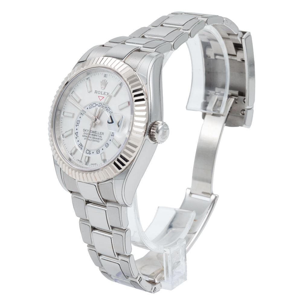 

Rolex White Sky-Dweller Steel Men's Watch