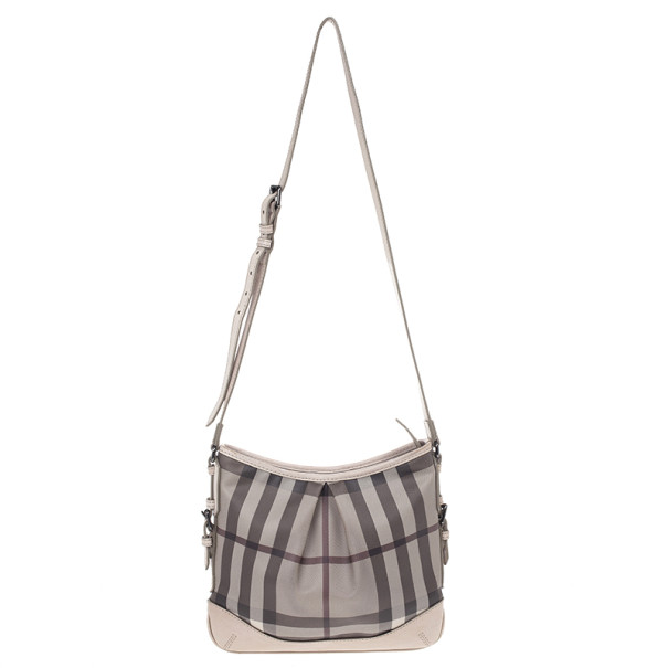 canvas check crossbody bag burberry