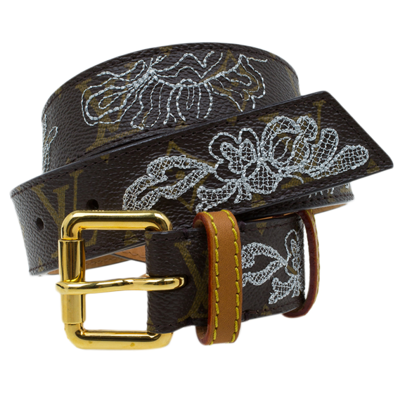 Louis Vuitton Monogram Canvas Limited Edition Dentelle Belt 90CM - Buy & Sell - LC