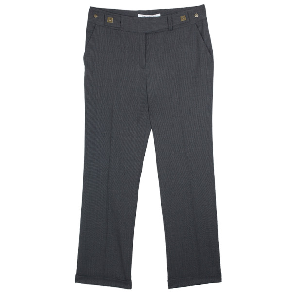 Pre Owned Diane Von Furstenberg Geordinne Crop Pants S