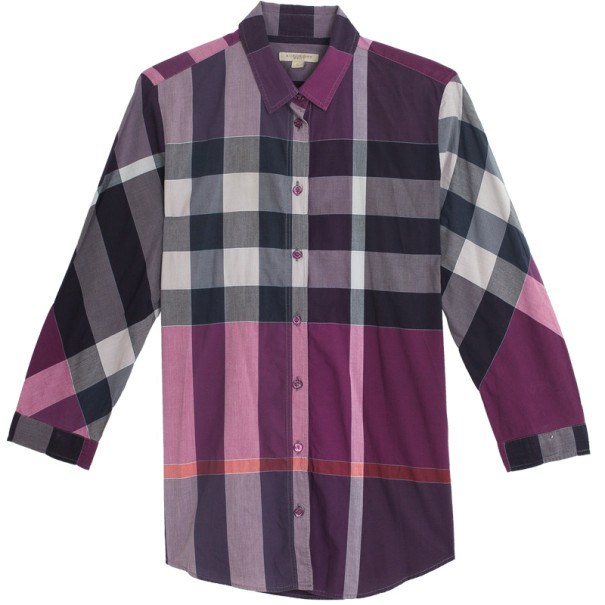 burberry shirt purple