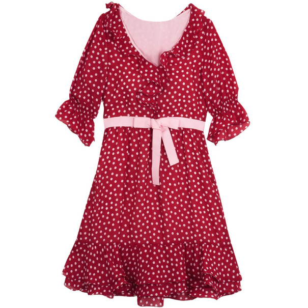 Red Valentino Ruffle Polka Dot Dress Xs 24502 At Best Price Tlc Red Valentino Ruffle Polka Dot Dress Xs Nextprev Prevnext
