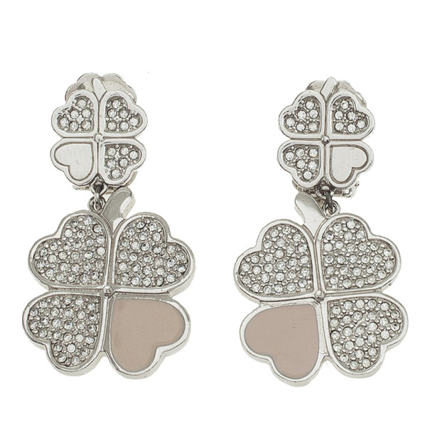 Pre Owned Dior Four Leaves Earrings