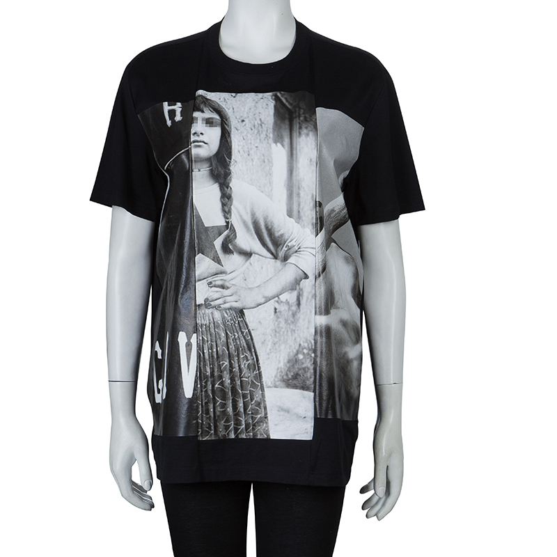 

Givenchy Black Monochrome Graphic Print Oversized Tshirt