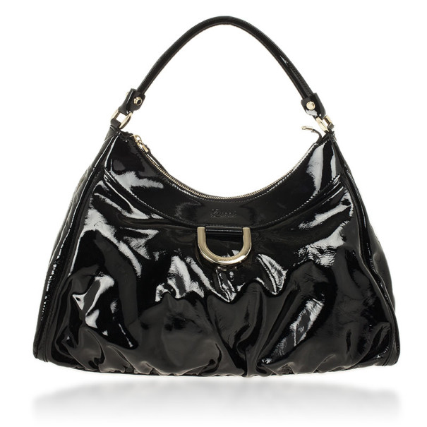 Gucci Black Patent Leather D Ring Large Hobo Bag 29377 At Best Gucci Black Patent Leather D Ring Large Hobo Bag Nextprev Prevnext