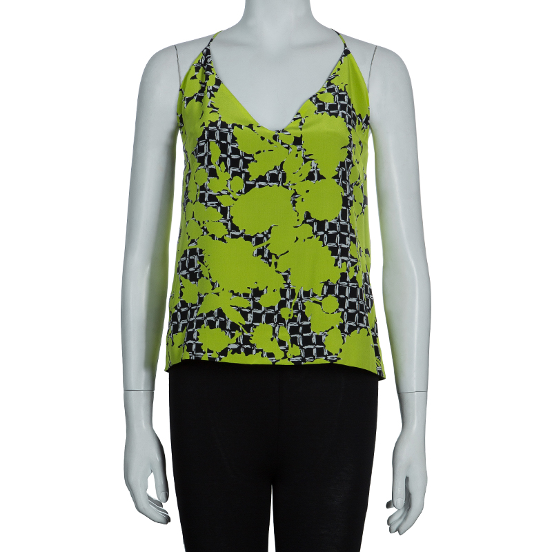 

Balenciaga Yellow Print Sleeveless Top