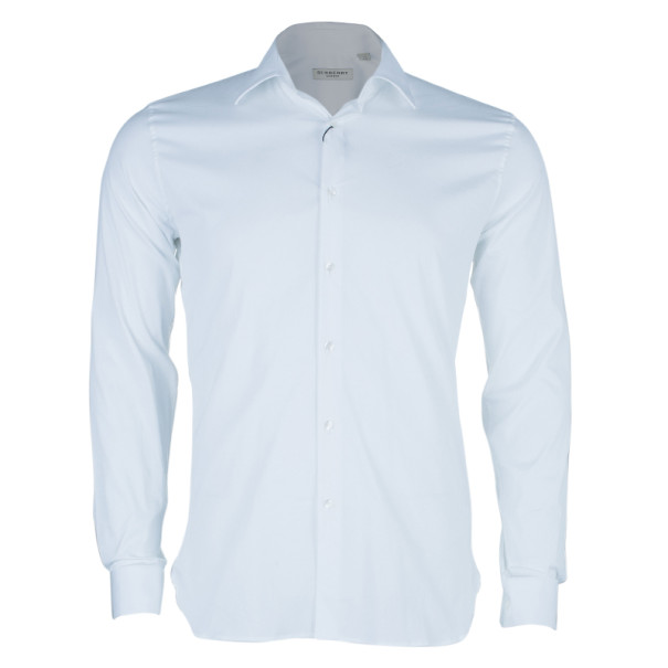 burberry mens white dress shirt