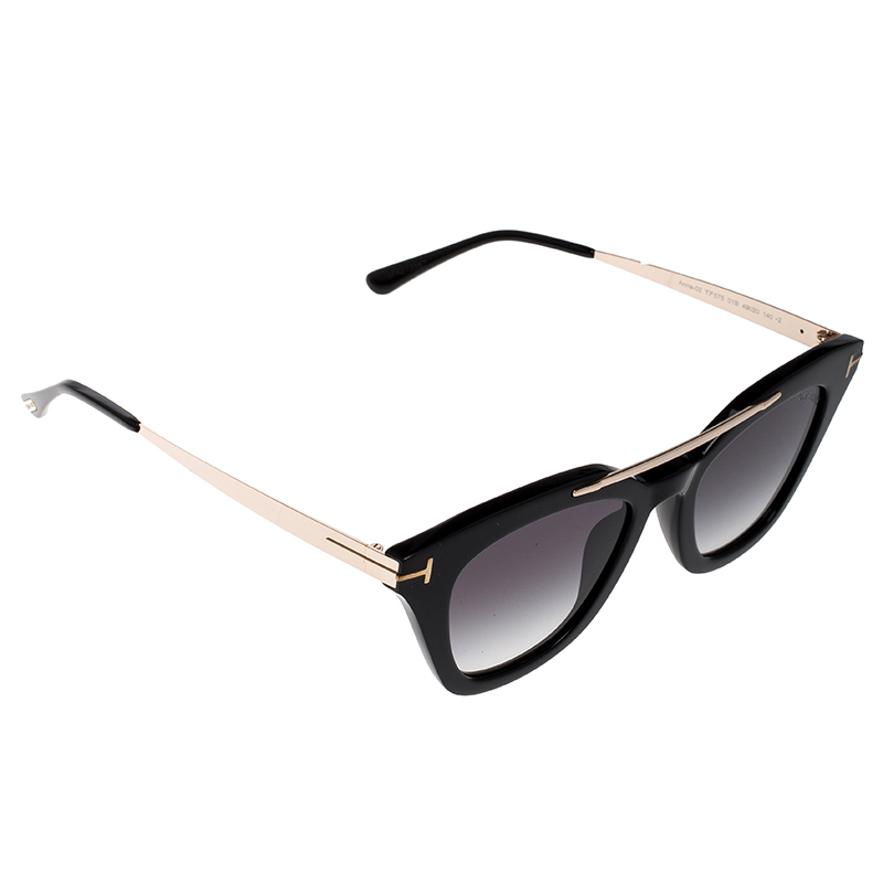 Tom Ford Black/Black Gradient TF575 Anna 2 Sunglasses