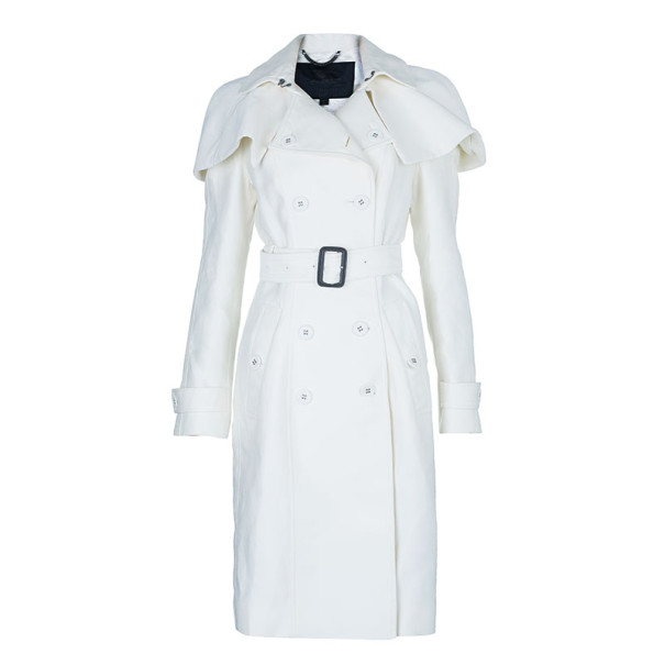 burberry white trench