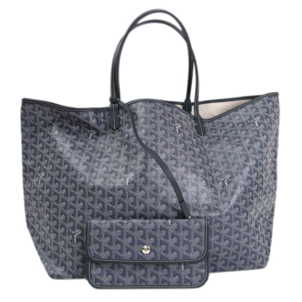 Pre Owned Goyard Grey Canvas Saint Louis Tote GM