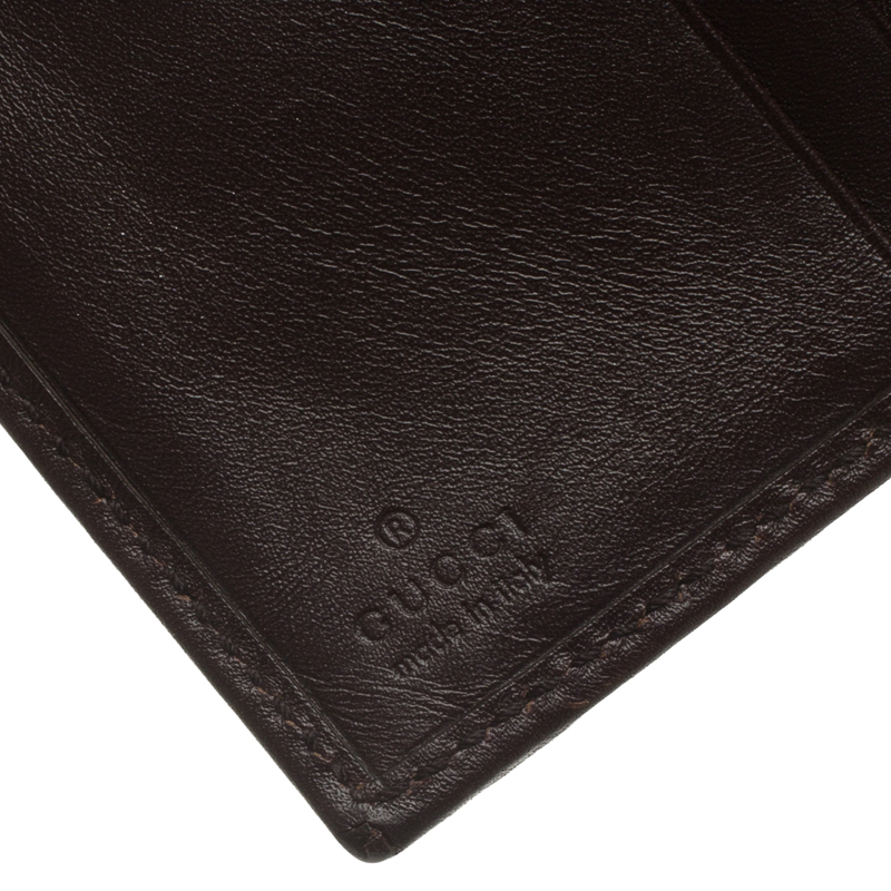 Gucci Brown Guccissima Leather French Wallet - Buy & Sell - LC