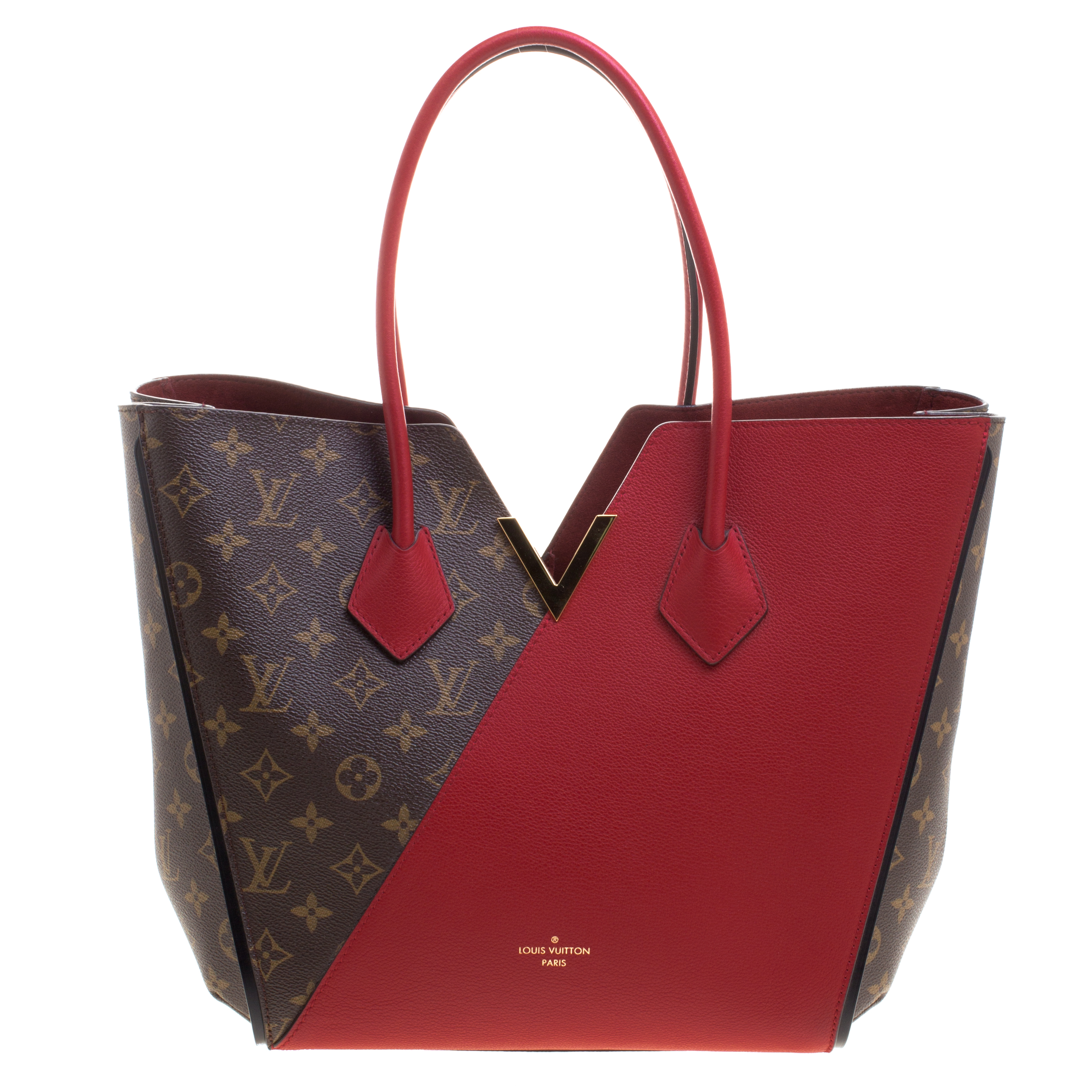 Buy Louis Vuitton Red Monogram Canvas and Leather Kimono Bag 110006 at best price | TLC