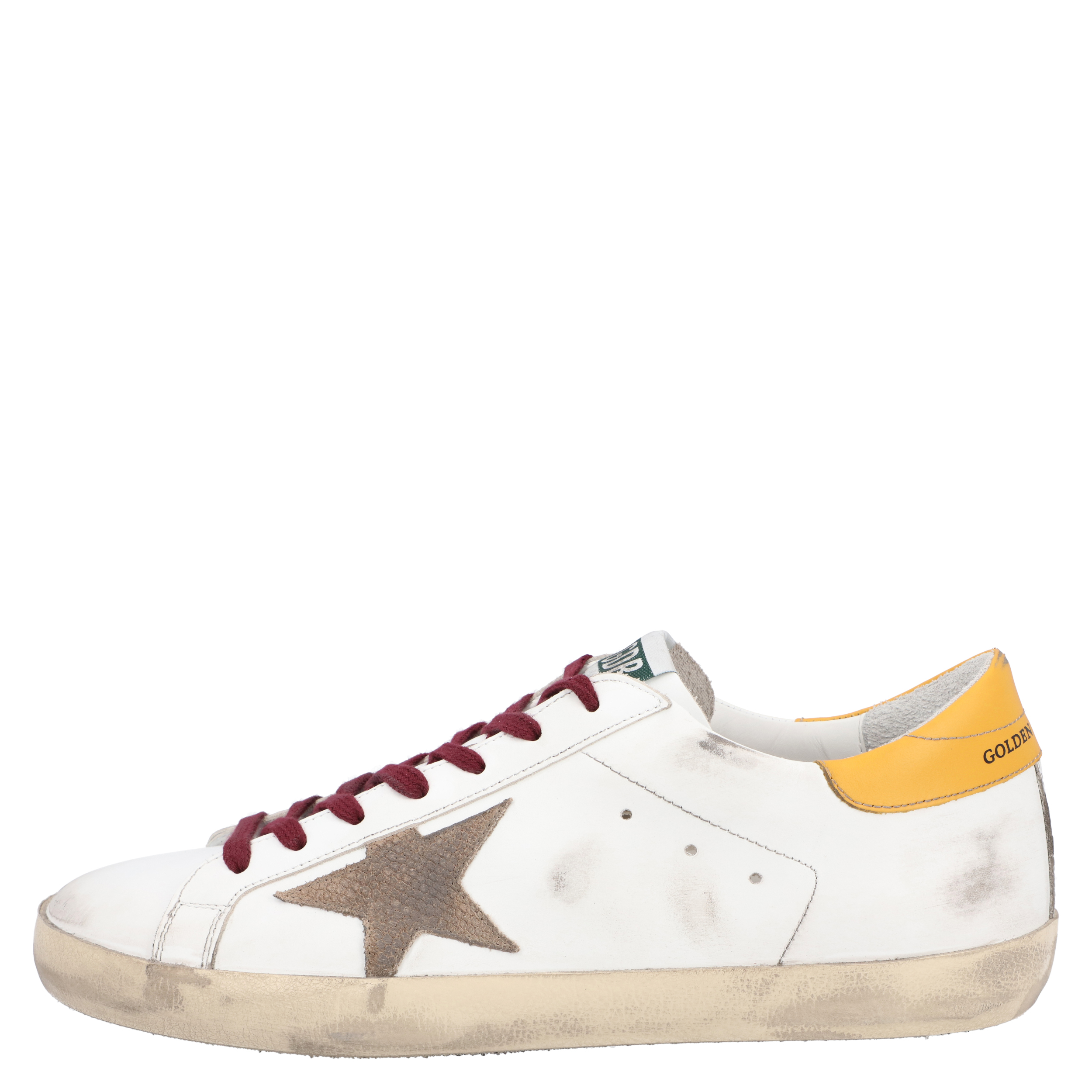 

Golden Goose White/Yellow Leather Superstar Sneaker Size EU