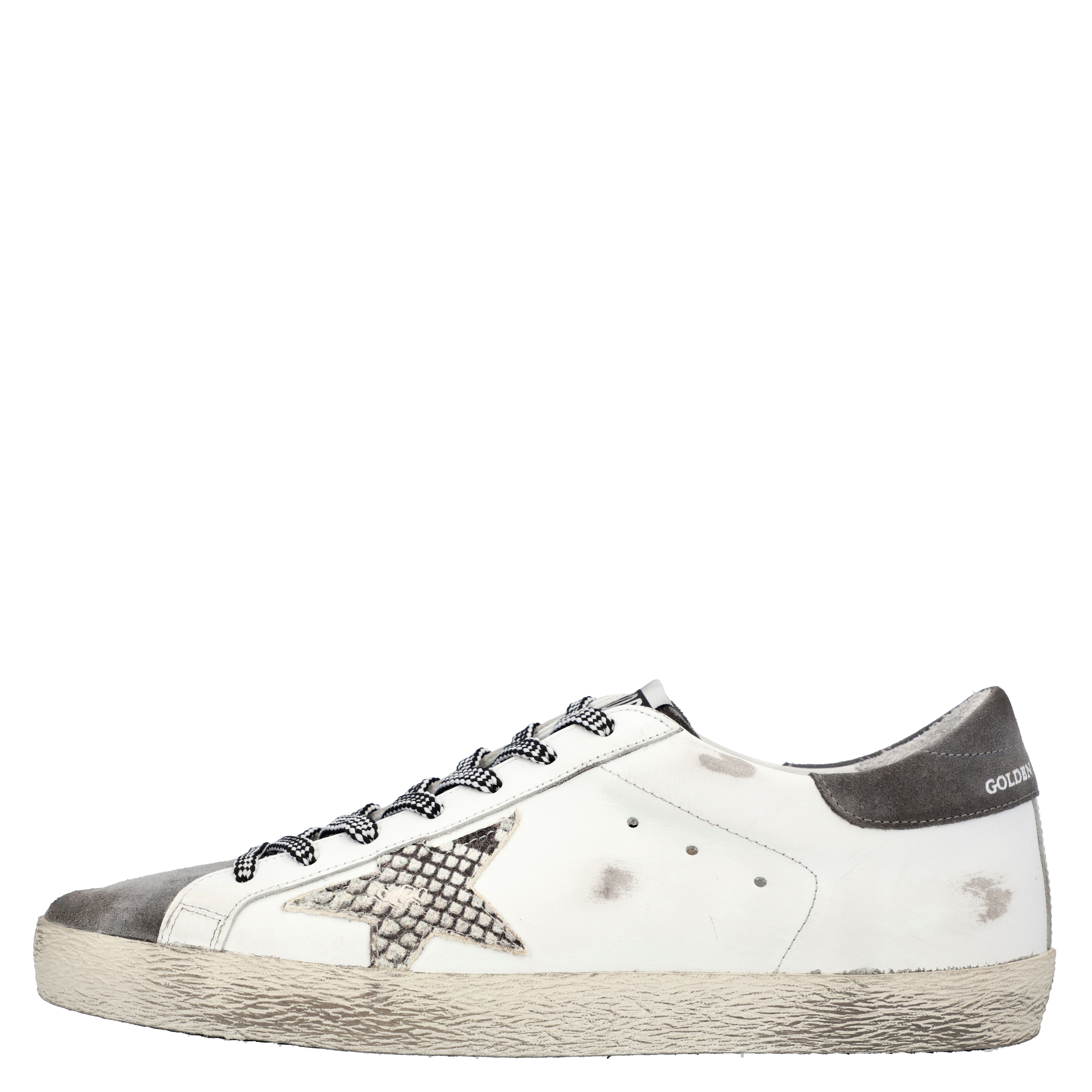 

Golden Goose White/Grey Leather Superstar Sneakers Size EU