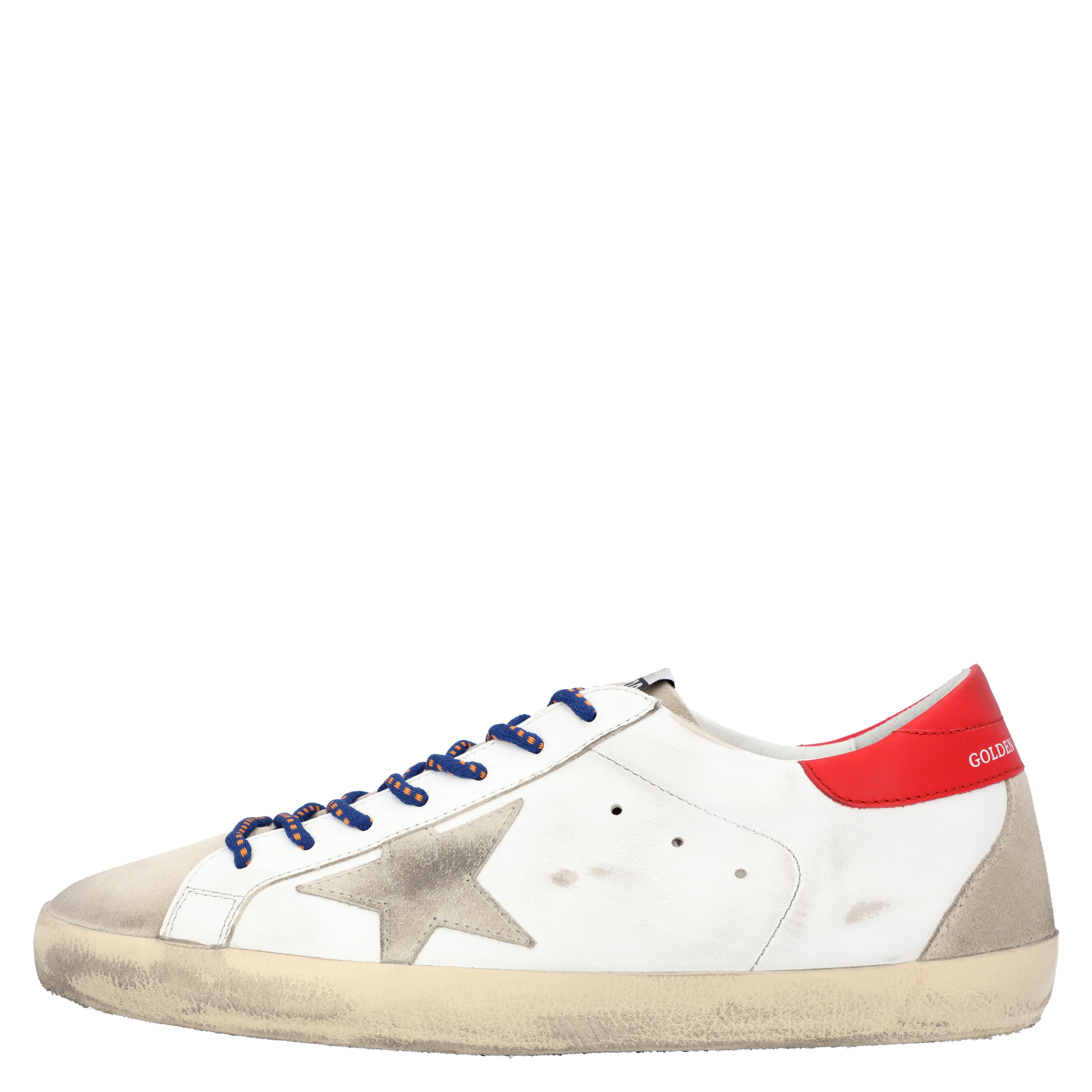 

Golden Goose White/Red Leather Superstar Sneakers Size EU