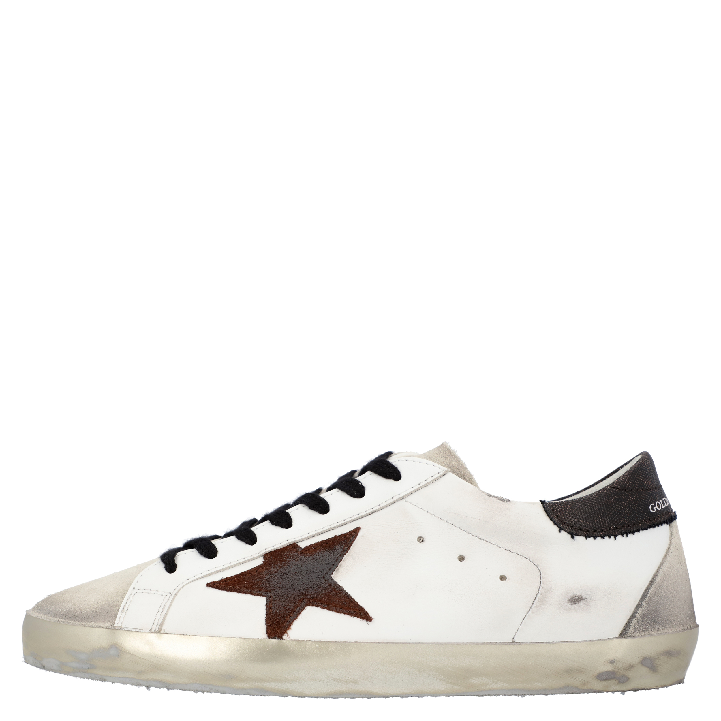 

Golden Goose White/Black/Red Leather Superstar Sneakers Size EU